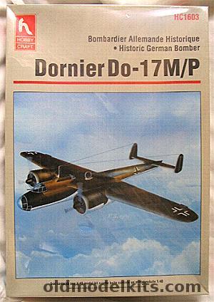 Hobby Craft 1/48 Dornier Do-17M/P - Luftwaffe 3(F)/22 1940 / Bulgaria AF 1944 - (Do17) - Bagged, HC1603 plastic model kit